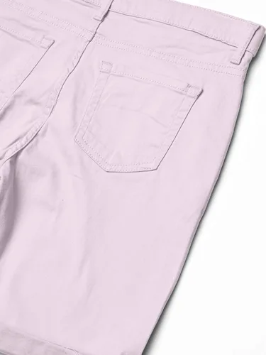 Vista 2 de The Children's Place Pantalones cortos de mezclilla con puños enrollables para niña