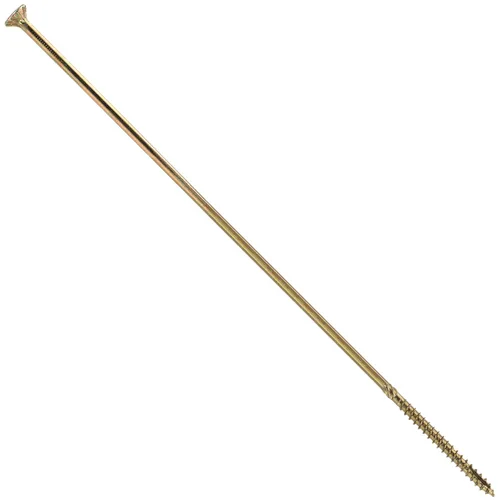 Vista 181 de 8 x 1 revestimiento exterior recubierto de bronce, tornillo de madera multiusos compatible con ACQ, cabeza plana Torx/Star Drive de 1 libra, 288