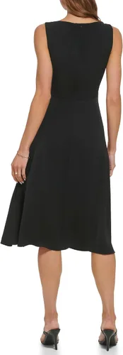 Vista 3 de DKNY Midi de cortina lateral sin mangas para mujer