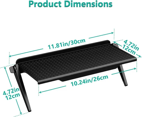 Vista 5 de WALI Soporte universal para barra de sonido, 2 piezas sin taladrar estante Negro