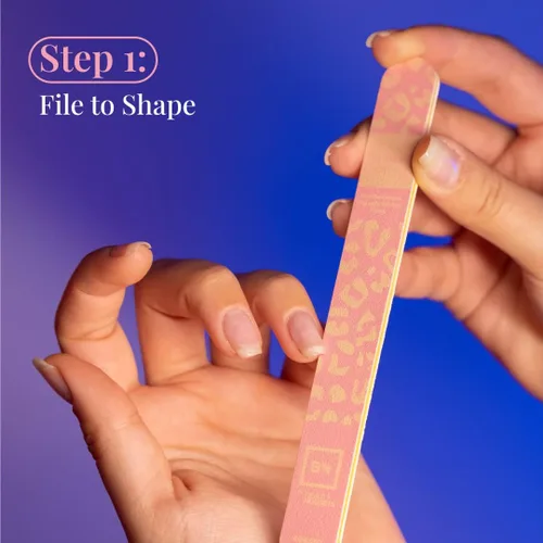 Vista 2 de Made My Nails Buffer, Ultimate Shine Bloque de pulido de uñas de 3 vías con lima de uñas profesional, grano 120/180, herramienta de manicura todo