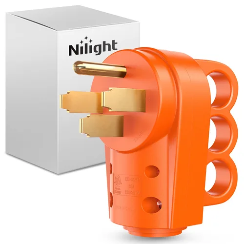 Vista 20 de Nilight Receptáculo de Repuesto para RV de 30 Amperios Toma Hembra Resistente de 125 Voltios con Mango Listado por ETL Enchufe NEMA TT-30R para RVs