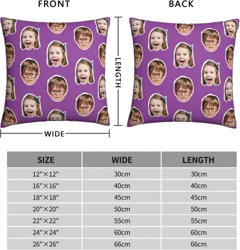 Vista 4 de Funda de almohada personalizada con nombre de foto, regalos personalizados para mamá, papá, hombres, mujeres, él, ella, fundas de cojín