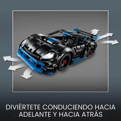 Vista 5 de LEGO Technic Porsche GT4 e-Performance - Coche de carreras de juguete, auto a control remoto con detalles auténticos, modelo interactivo Porsche