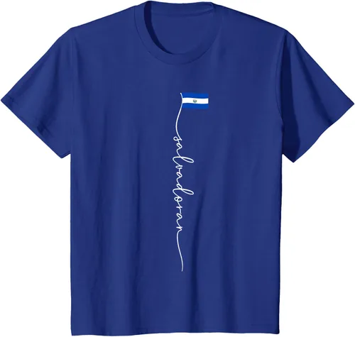 Vista 50 de Camiseta con la bandera salvadoreña de El Salvador