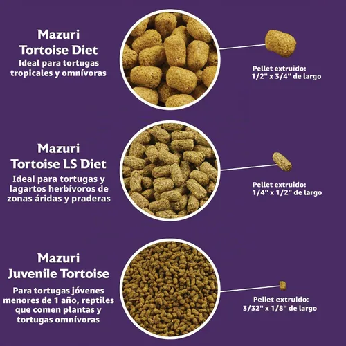 Vista 7 de Mazuri Alimento de tortuga juvenil para tortugas bebé Bolsa de 8 onzas (8 onzas)