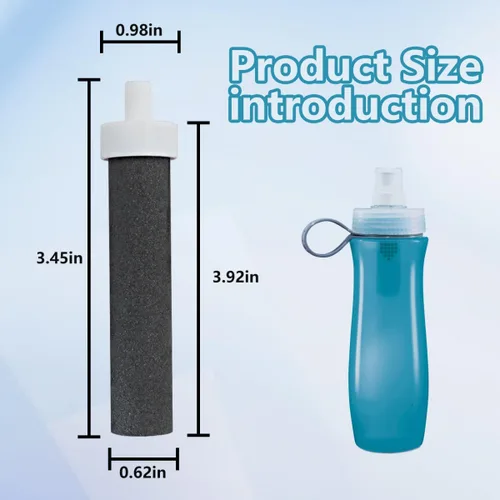 Vista 2 de Paquete de 10 cartuchos de filtro de agua aptos para botellas Brita - Repuesto compatible con BB06