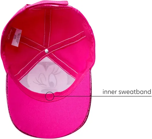 Vista 6 de Disney Gorra de béisbol con purpurina de Minnie Mouse para niñas sombrero de disfraz de Minnie Mouse con orejas 3D 2-7