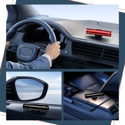 Vista 6 de Martillo para Romper Ventanas de Coche y Cortador de Cinturón de Seguridad, Martillo de Seguridad para Coche 2 en 1, Rompevidrios Multifuncional