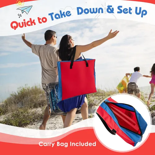 Vista 7 de KOTEK 1.6 FT Tall Giant 4-in-A-Row, Jumbo 4-to-Score Game with Carrying Bag & 42 Coins, Quick Release Slider, Indoor Outdoor Family Board Game for