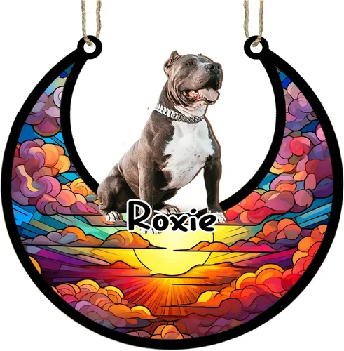 Vista 81 de LOVELYPOD Adorno de Navidad personalizado para perro pastor australiano, atrapasoles conmemorativo, adorno de Navidad de pastor australiano