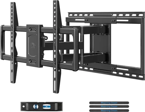 Vista 11 de Mounting Dream Soporte giratorio e inclinable para TV con certificación UL para la mayoría de televisores de 13 a 42 pulgadas, soporte de pared