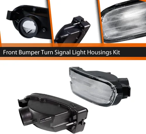 Vista 3 de ADIIL Lente transparente LED parachoques delantero señal lateral carcasa de luz para 1999-2001 Subaru Impreza marcador lateral esquina