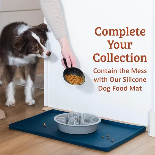Vista 9 de Leash Boss Tazones de Alimentación Lenta para Perros - 1.5 Tazas, Cuenco de Comida para Perros Tipo Rompecabezas con Orificios de Alimentación, Se