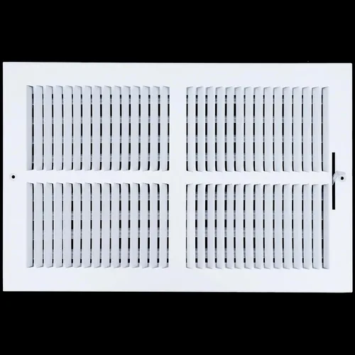 Vista 25 de HVAC Premium Rejilla de Suministro de Aire de 1 Vía de 10'' X 6'' - Tapa de Ventilación y Difusor - Cara Plana Estampada - Blanco