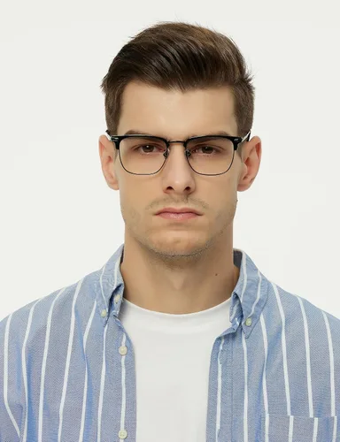 Vista 3 de Gafas de bloqueo de luz azul para hombres, antifatiga, monitor de computadora, gafas de juegos para prevenir dolores de cabeza
