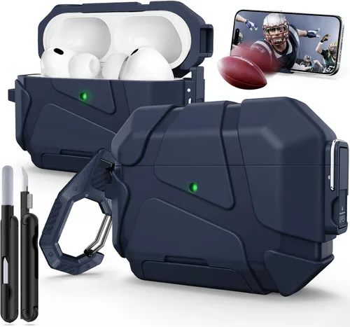 Vista 11 de Funda para AirPods Pro 3ra Generación (2025 Nuevo), Diseño de Bloqueo Seguro y Soporte para Teléfono Compatible con Airpods Pro 3ra Generación Funda