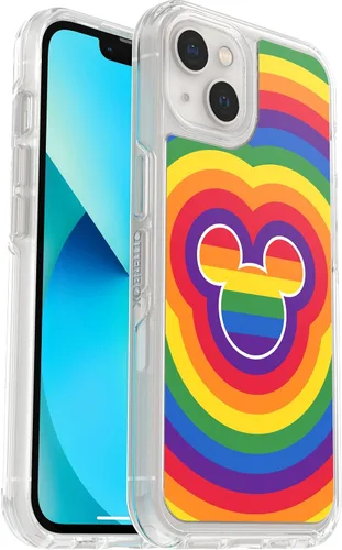 Vista 7 de OtterBox Funda para iPhone 13 (SOLAMENTE) de la Serie Symmetry - Negro, Ultra-Elegante, Compatible con Carga Inalámbrica, Bordes Elevados Protegen