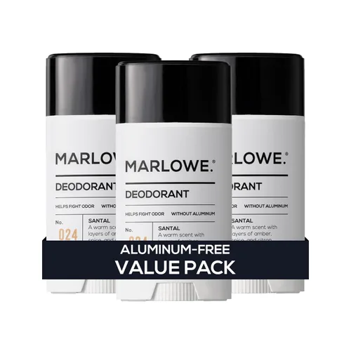 Vista 8 de MARLOWE. Desodorante en barra para hombre sin aluminio, 2.5 onzas, paquete de 3, ayuda a combatir el olor, fórmula vegana limpia con aceite de coco
