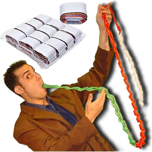 Vista 9 de Yahpetes Bobinas bucales de papel, 12 unidades, bobinas bucales, papel de vómito, bobinas de boca de color, accesorios de trucos de magia