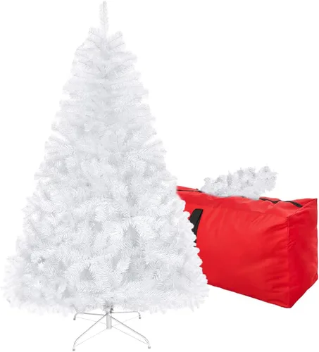 Vista 10 de Árbol de Navidad artificial negro de 4 pies, árbol de Navidad pequeño falso