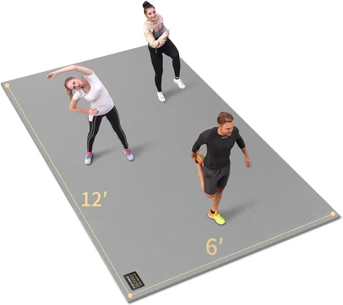 Vista 13 de GXMMAT Extra Large Exercise Mat 16'x6'/12'x6'/10'x6'/8'x6'(7mm)