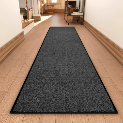 Vista 9 de AREDO Alfombra de pasillo con parte trasera de goma antideslizante, alfombra de piso suave lavable para cocina, pasillo, entrada