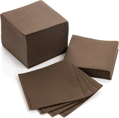 Vista 16 de AH AMERICAN HOMESTEAD Servilletas de cóctel de papel, servilletas desechables similares al lino, 4.75 x 4.75 pulgadas, servilletas cuadradas a Azul