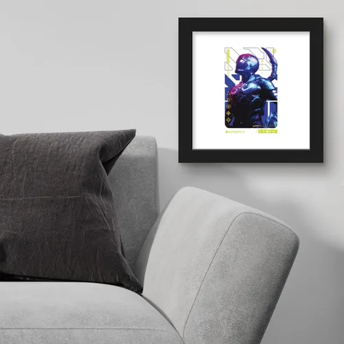Vista 3 de Trends International Gallery Pops DC Comics Blue Beetle - Póster de pared de reliquia biotecnológica, 12 x 12 pulgadas, versión de marco negro