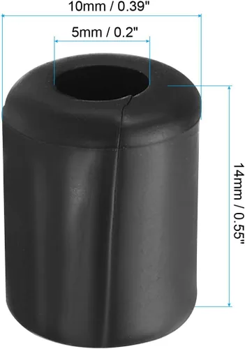 Vista 2 de PATIKIL Paquete de 50 patas de repuesto para fregadero de cocina, 50 unidades de 0.197 in de diámetro interior x 0.394 pulgadas de diámetro exterior