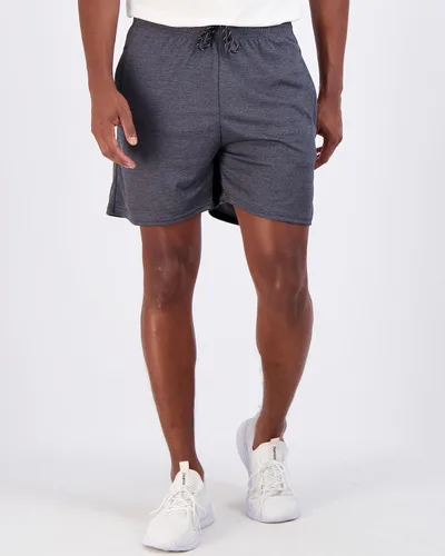 Vista 2 de Real Essentials Paquete de 4 pantalones cortos deportivos de malla de secado rápido para hombre con bolsillos con cremallera