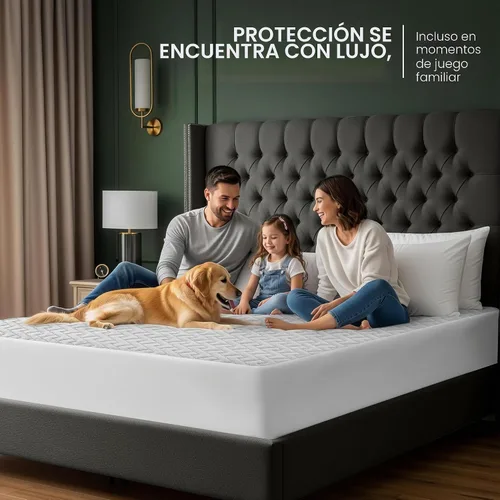 Vista 6 de Utopia Bedding - Protector de colchón impermeable tamaño California King, funda de colchón premium de tela 3D Air suave, se ajusta hasta 17 pulgadas