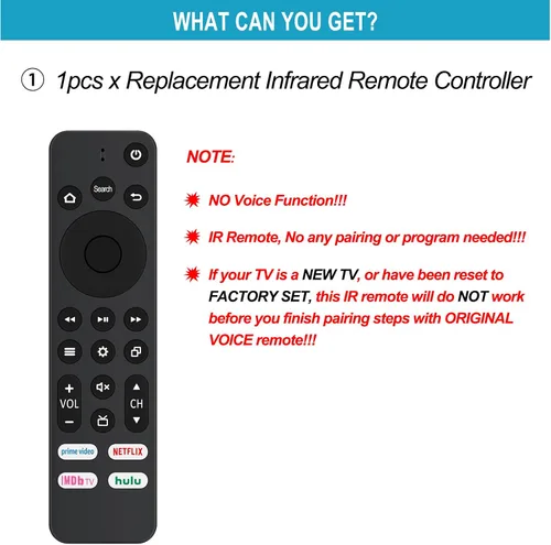 Vista 5 de Allimity CT-95018 CT-RC1US-21 CT-RC1CA-21 NS-RCFNA-21 CP-RC1NA-22 Remoto IR de repuesto compatible con Insignia/Toshiba/Pioneer/Hisense Smart TV