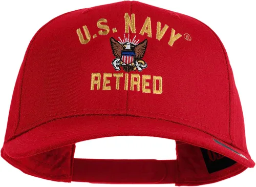Vista 6 de e4Hats.com Gorra bordada militar retirada de la Marina de los EE