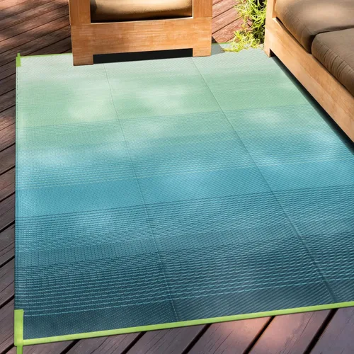 Vista 29 de Anidaroel Alfombra de área para exteriores para patio, 4 x 6 pies, impermeable, reversible, alfombra de paja de plástico para exteriores, alfombra