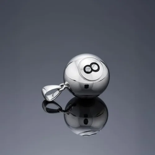 Vista 4 de US Jewels Colgante de plata de ley 925 para mujer, 8 bolas, 8 bolas, 0.512 in, Metal