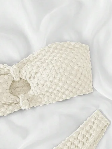 Vista 4 de SHENHE Traje de baño de 2 piezas sin tirantes para mujer
