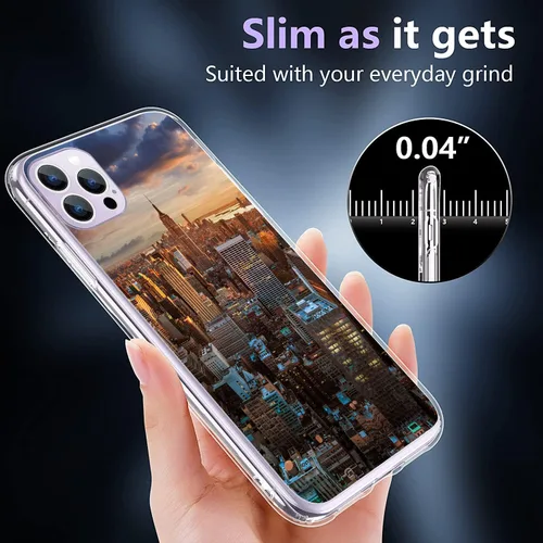 Vista 2 de Atsthetic - Funda para iPhone 14, funda protectora de TPU suave y transparente a prueba de golpes, regalo para niñas y mujeres