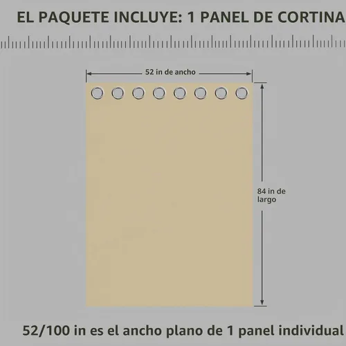 Vista 6 de OutdoorLines Cortinas impermeables para interiores y exteriores para patio – Panel de cortina de privacidad y bloqueo solar con ojales, resistente a