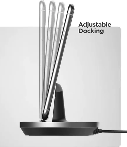 Vista 2 de Soporte de carga para iPhone con certificación MFi, base Lightning de escritorio con cable USB-C integrado para carga rápida Apple iPhone 14 Pro