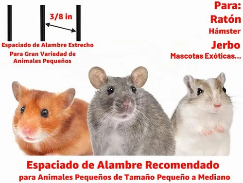 Vista 2 de Acrílico transparente expansible y personalizable 3-niveles sólidos de piso Hámster Hámster Roedor Gerbo Ratón Jaula