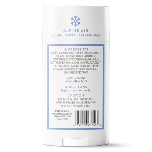 Vista 9 de Native Holiday Limited Edition Desodorante sin aluminio - Alpine Air - 2.65oz - Paquete de 02 Contains Naturally Derived Ingredients 72-Hour Odor