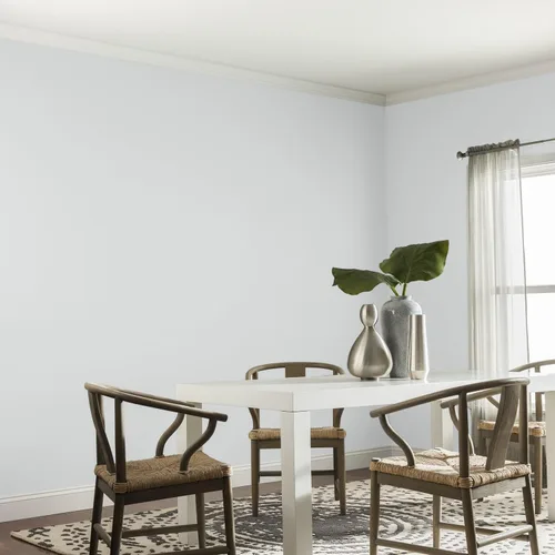 Vista 48 de Glidden Pintura Interior + Imprimación: Gris/Plata Antigua, Una Capa, Satinado, 1 Galón