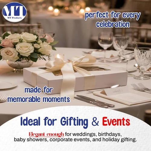 Vista 7 de MT Products 12" x 8" x 2.25" White Bakery Boxes with Window (5 Pack) - Auto Pop-Up Paperboard Treat Boxes for Chocolate Covered Strawberries