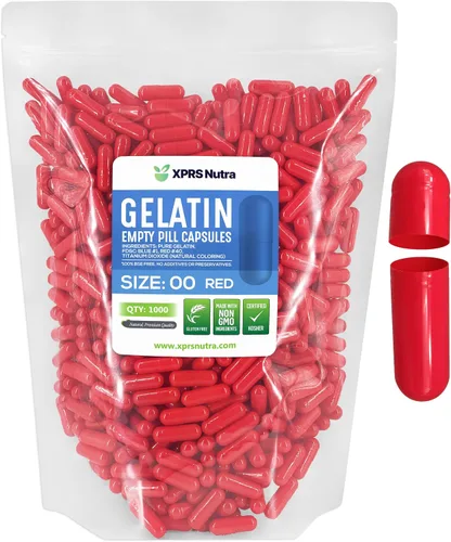 Vista 30 de XPRS Nutra Cápsulas vacías tamaño 00 – 100 cápsulas vacías de gelatina – Pastillas de relleno de cápsulas de bricolaje – Cápsulas de gel rellenables