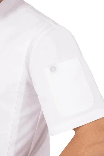 Vista 6 de Chef Works Abrigo de chef Rochester para hombre