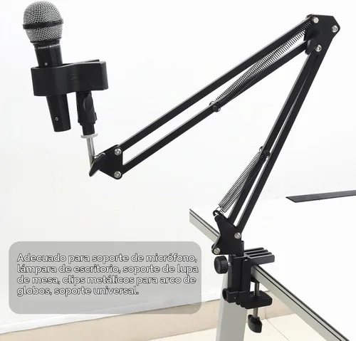 Vista 7 de Abrazadera de escritorio, soporte de plástico, soporte de base de abrazadera en C, abrazadera de montaje de mesa, soporte de montaje de luz clip