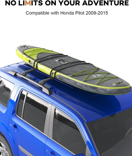 Vista 6 de Wonderdriver Barras Transversales para Portaequipajes de Techo Compatibles con Honda Pilot 2009-2015 con Rieles Laterales, Barras Transversales