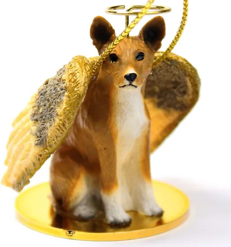 Vista 151 de Conversation Concepts Adorno navideño: Chihuahua, pelo largo 19-Dorado