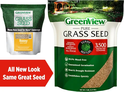 Vista 2 de GreenView Pure Grass Seed Sunny Mixture, bolsa de 7 libras